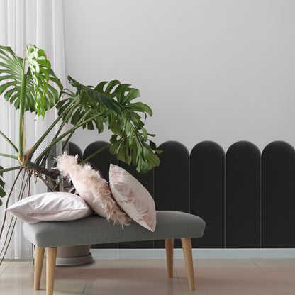 Upholstered Panel Black 20cm
