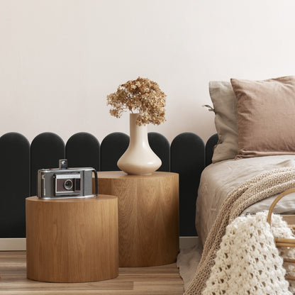 Upholstered Panel Black 20cm