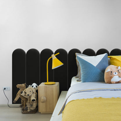 Upholstered Panel Black 20cm