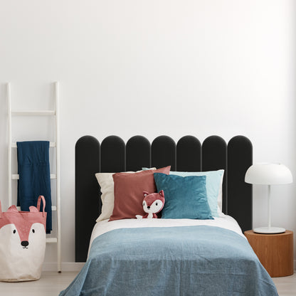Upholstered Panel Black 20cm