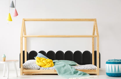 Upholstered Panel Black 30cm