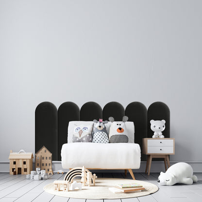 Upholstered Panel Black 30cm