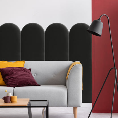 Upholstered Panel Black 30cm