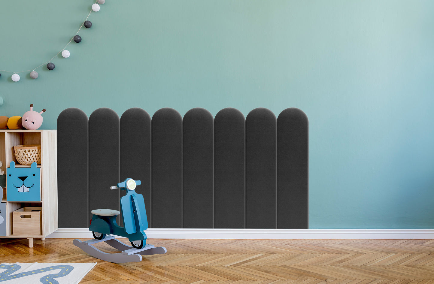 Upholstered Panel Graphite 20cm