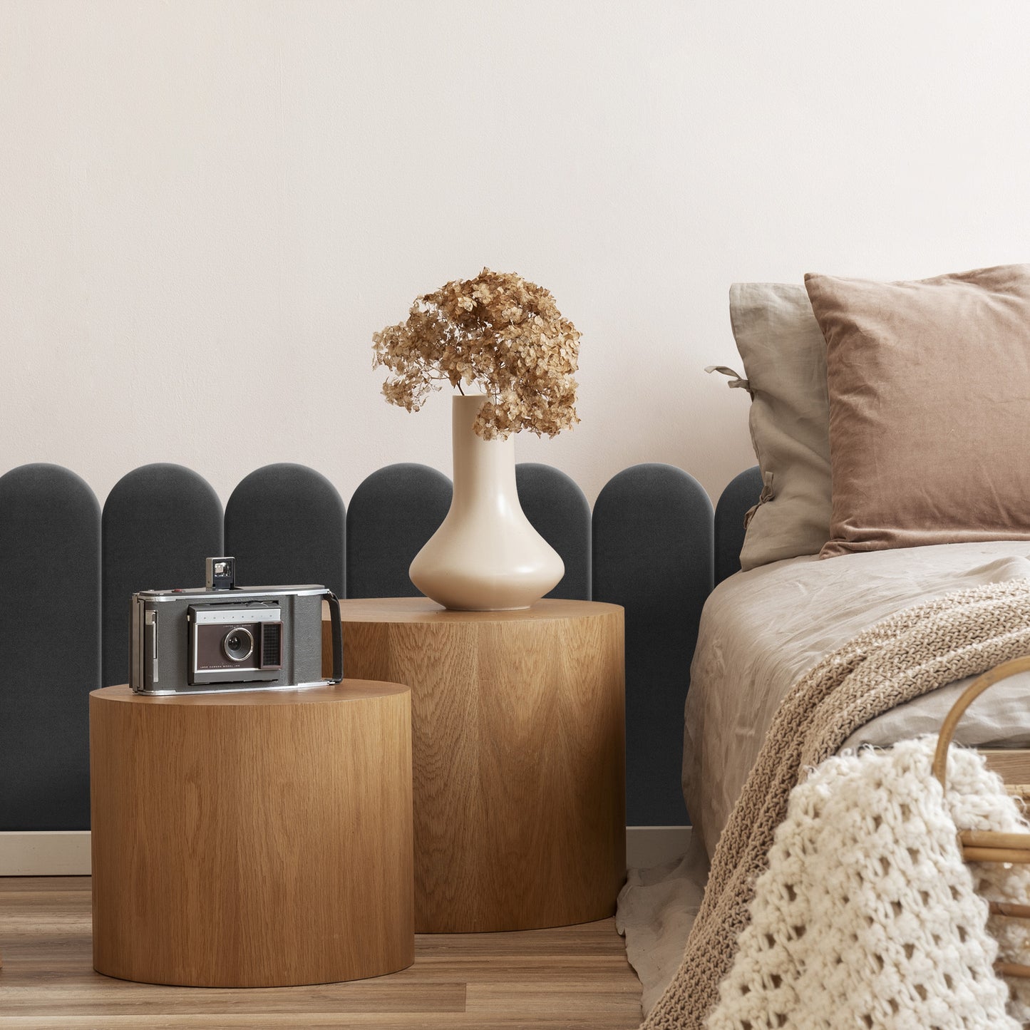 Upholstered Panel Graphite 20cm
