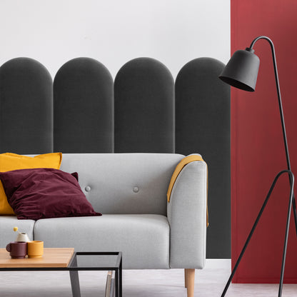 Upholstered Panel Graphite 30cm