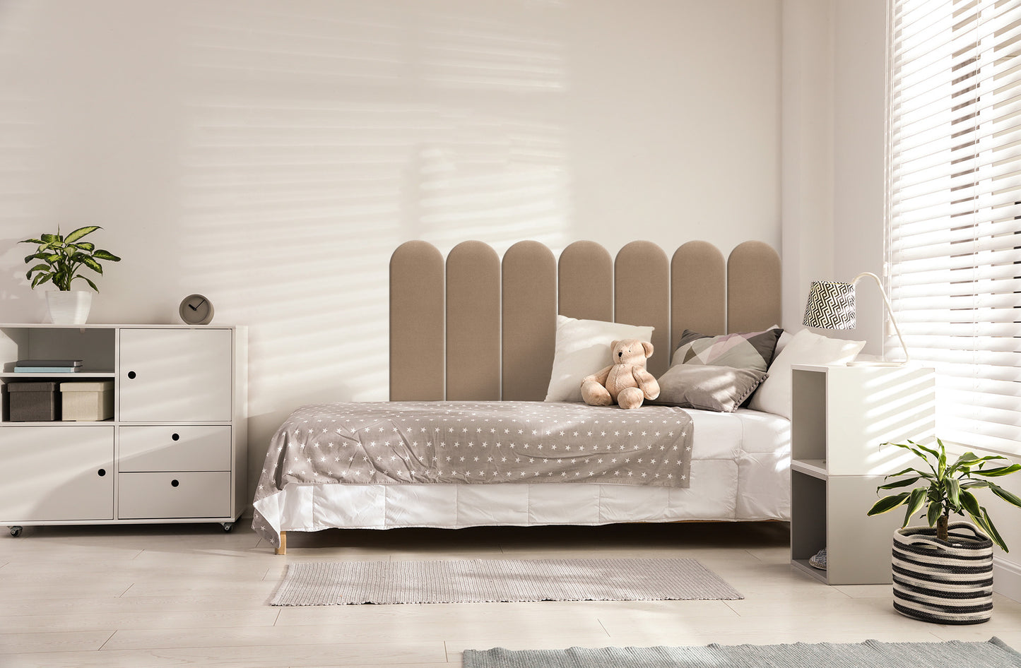 Upholstered Panel Beige 20cm