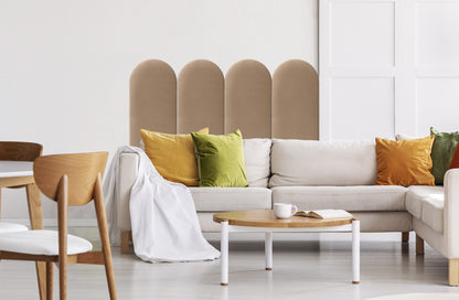 Upholstered Panel Beige 30cm