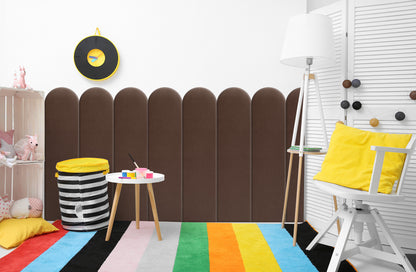 Upholstered Panel Brown 20cm