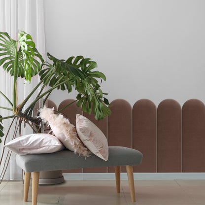 Upholstered Panel Brown 20cm