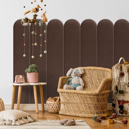 Upholstered Panel Brown 20cm