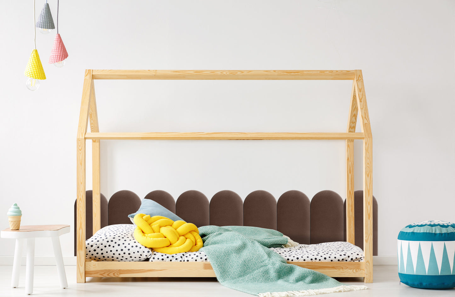 Upholstered Panel Brown 30cm