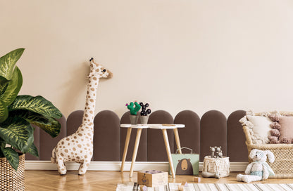 Upholstered Panel Brown 30cm