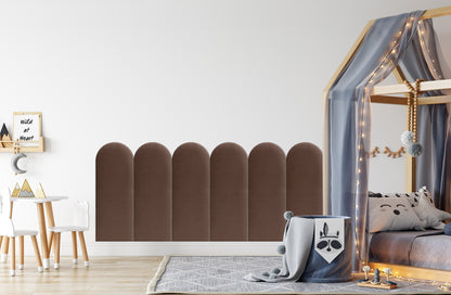 Upholstered Panel Brown 30cm