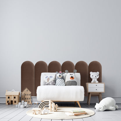 Upholstered Panel Brown 30cm
