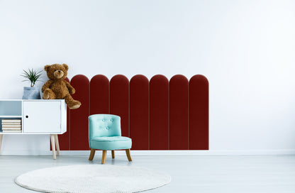 Upholstered Panel Maroon 20cm