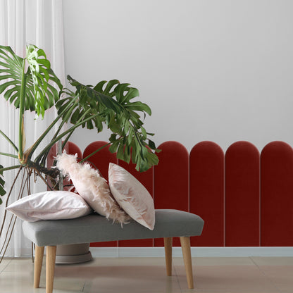 Upholstered Panel Maroon 20cm
