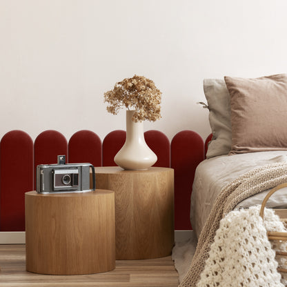 Upholstered Panel Maroon 20cm