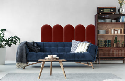 Upholstered Panel Maroon 30cm