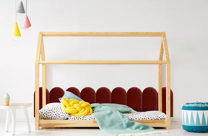 Upholstered Panel Maroon 30cm