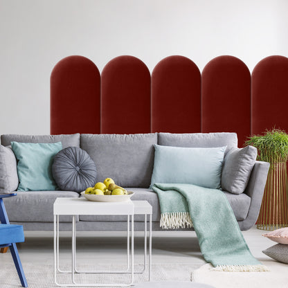 Upholstered Panel Maroon 30cm