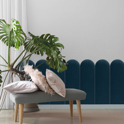 Upholstered Panel Navy Blue 20cm