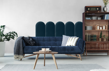 Upholstered Panel Navy Blue 30cm