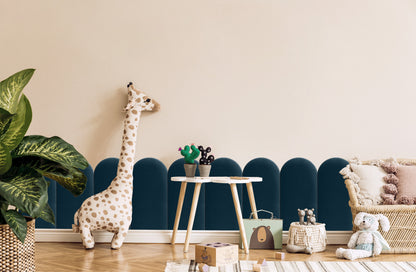 Upholstered Panel Navy Blue 30cm