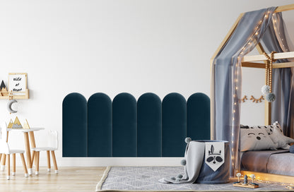 Upholstered Panel Navy Blue 30cm