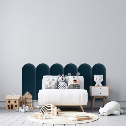 Upholstered Panel Navy Blue 30cm