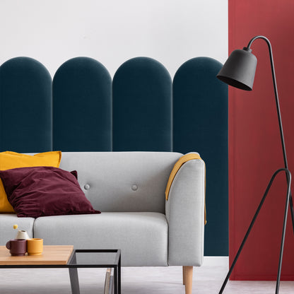 Upholstered Panel Navy Blue 30cm