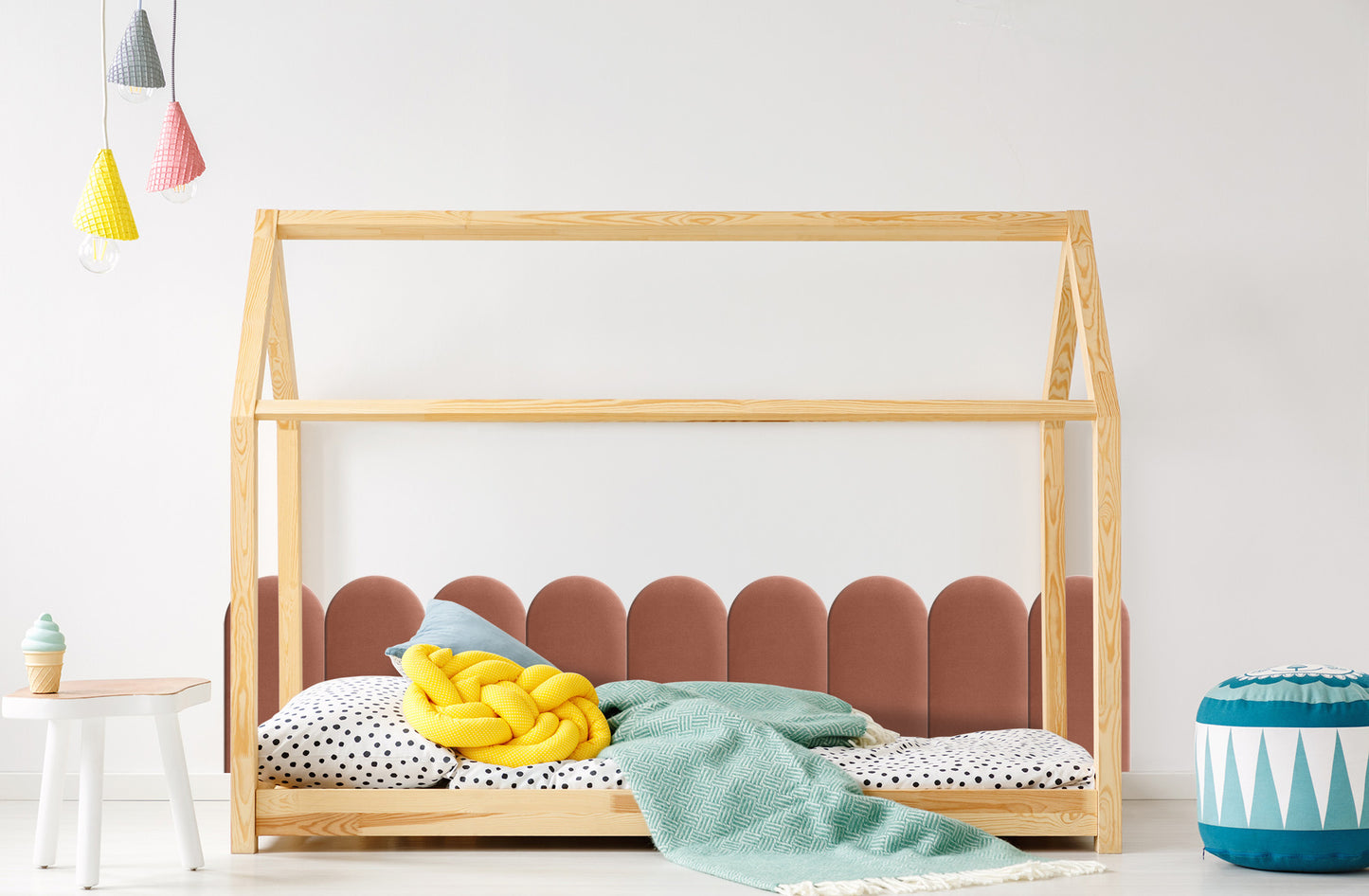 Upholstered Panel Dirty Pink 30cm