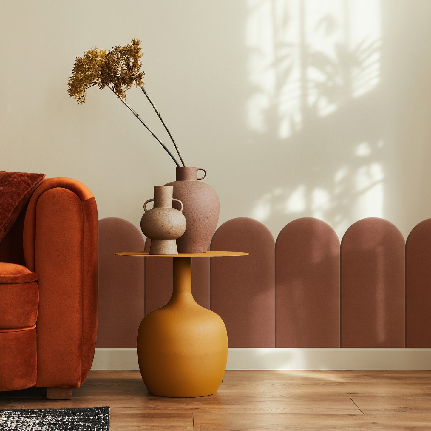 Upholstered Panel Dirty Pink 30cm