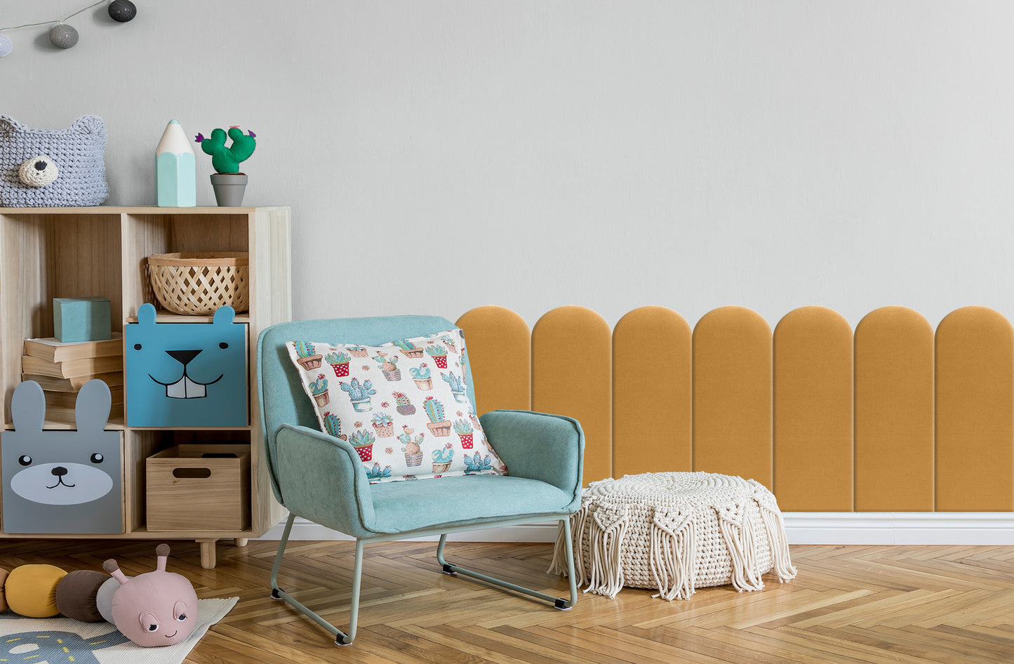 Upholstered Panel Yellow 20cm