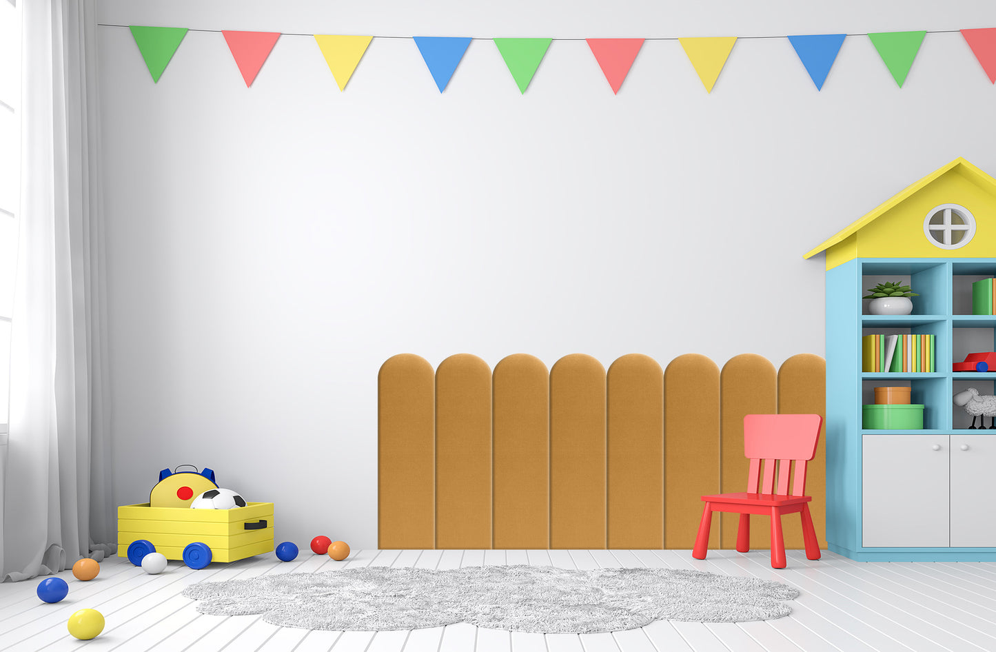 Upholstered Panel Yellow 20cm