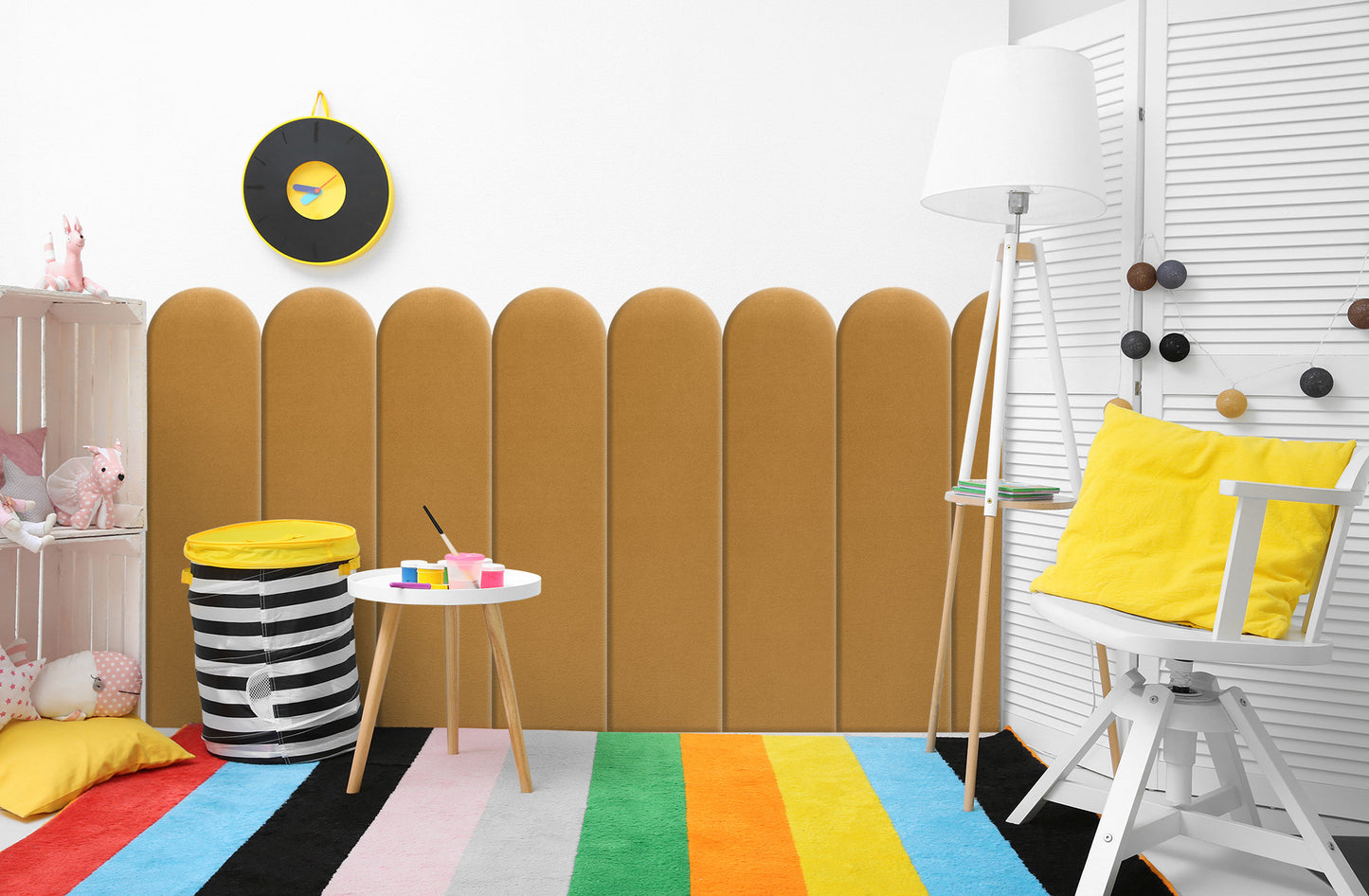 Upholstered Panel Yellow 20cm