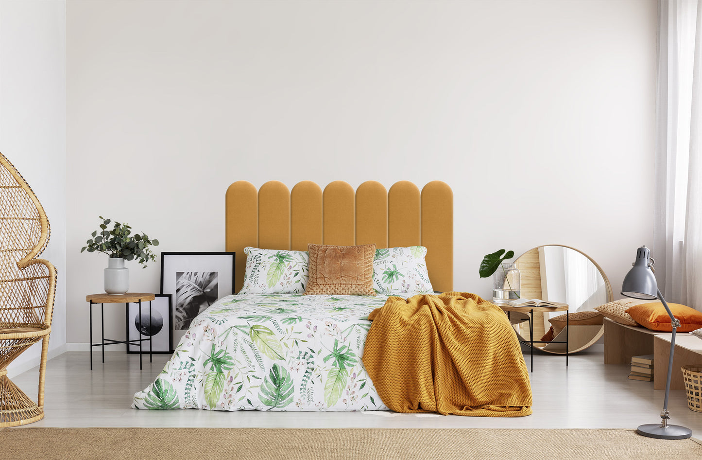Upholstered Panel Yellow 20cm