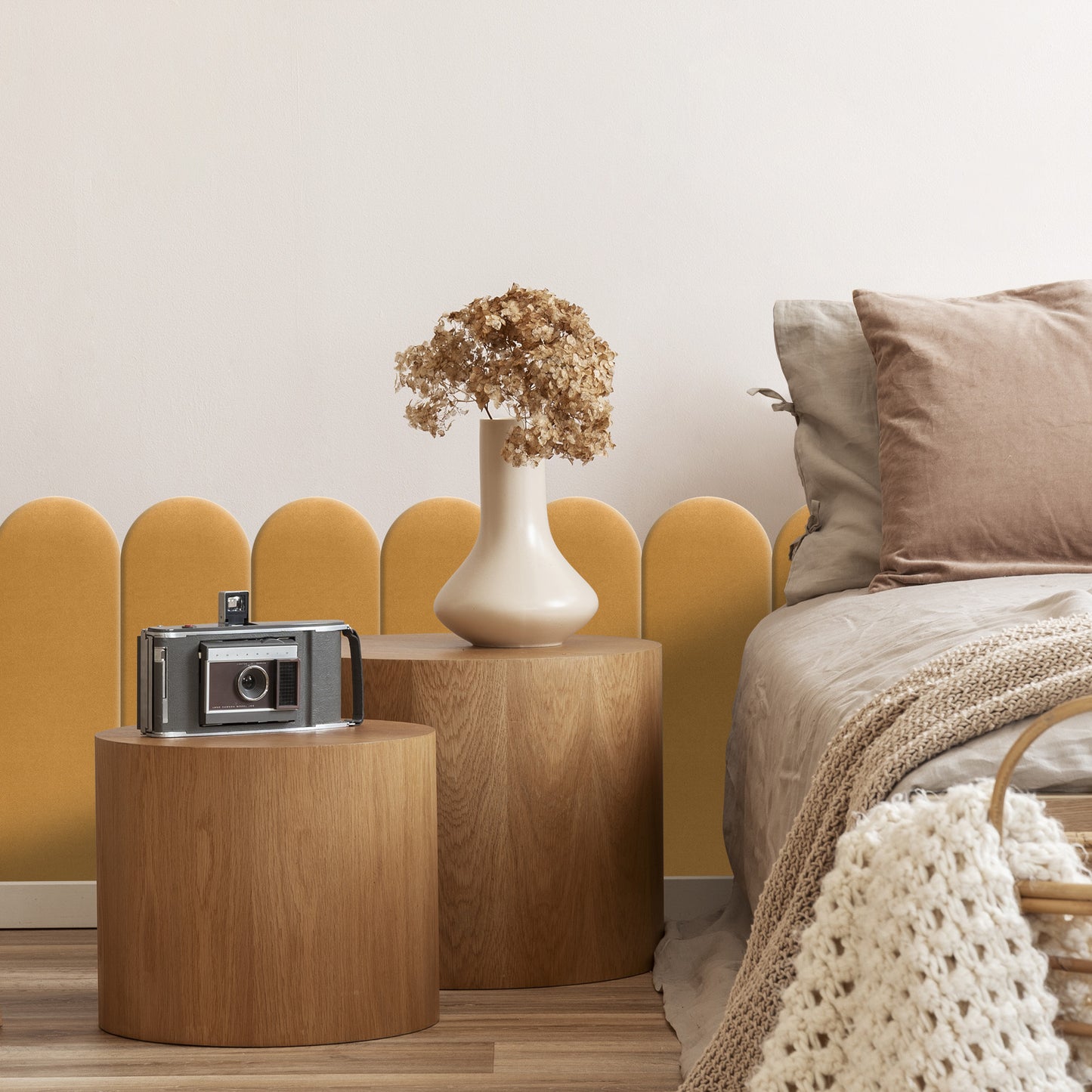 Upholstered Panel Yellow 20cm