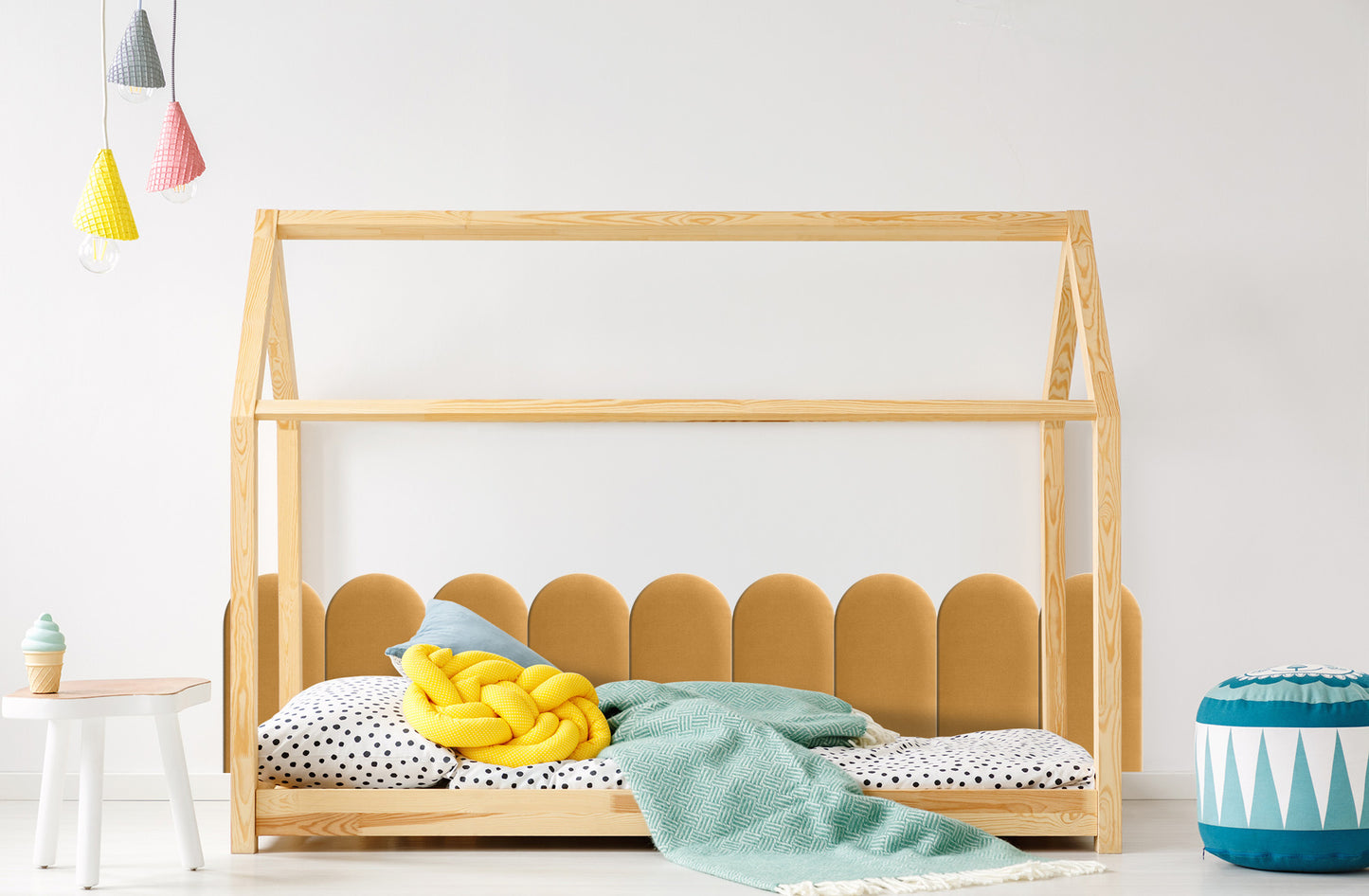 Upholstered Panel Yellow 30cm