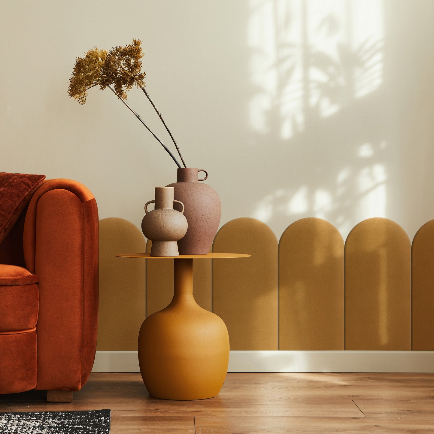 Upholstered Panel Yellow 30cm