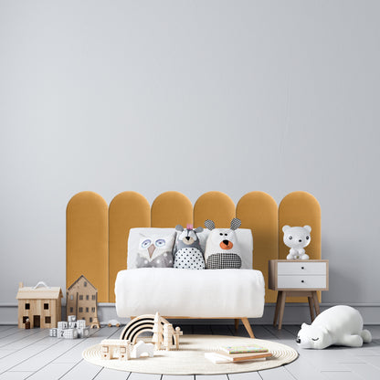 Upholstered Panel Yellow 30cm