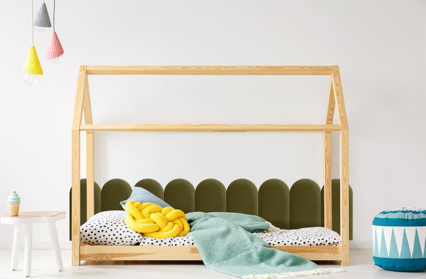 Upholstered Panel Khaki 30cm