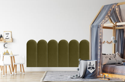 Upholstered Panel Khaki 30cm