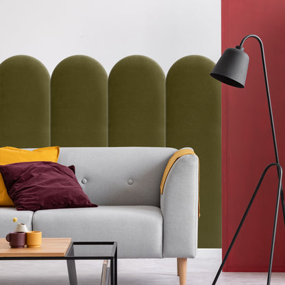 Upholstered Panel Khaki 30cm