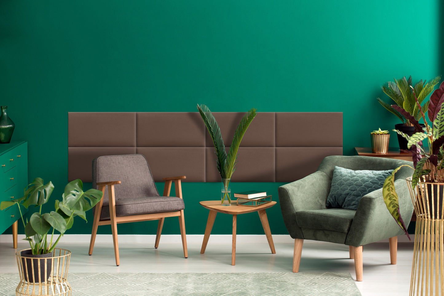 Upholstered Panel Brown