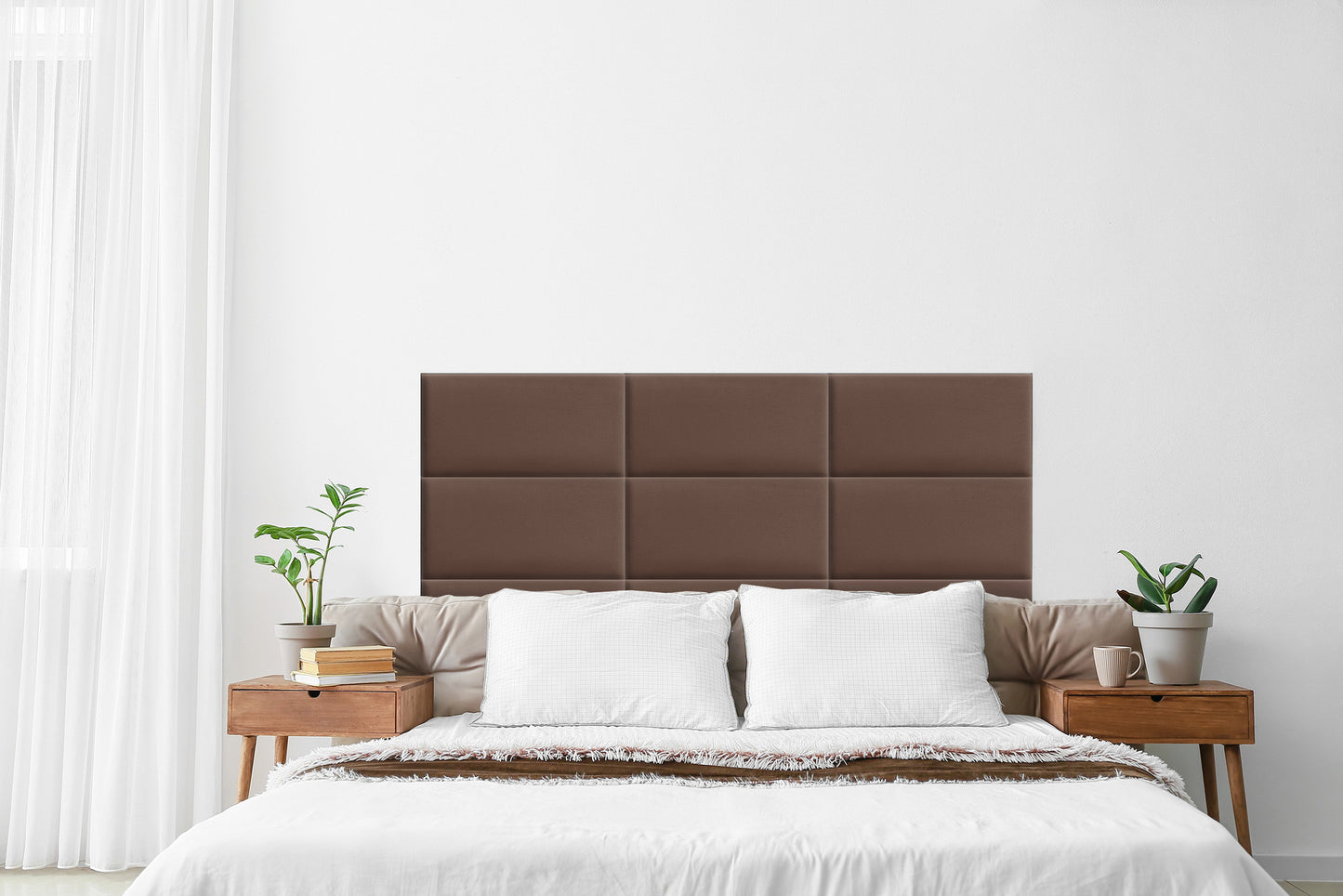 Upholstered Panel Brown