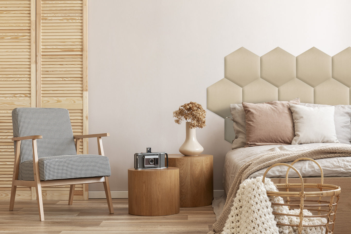 Upholstered Panel Creamy
