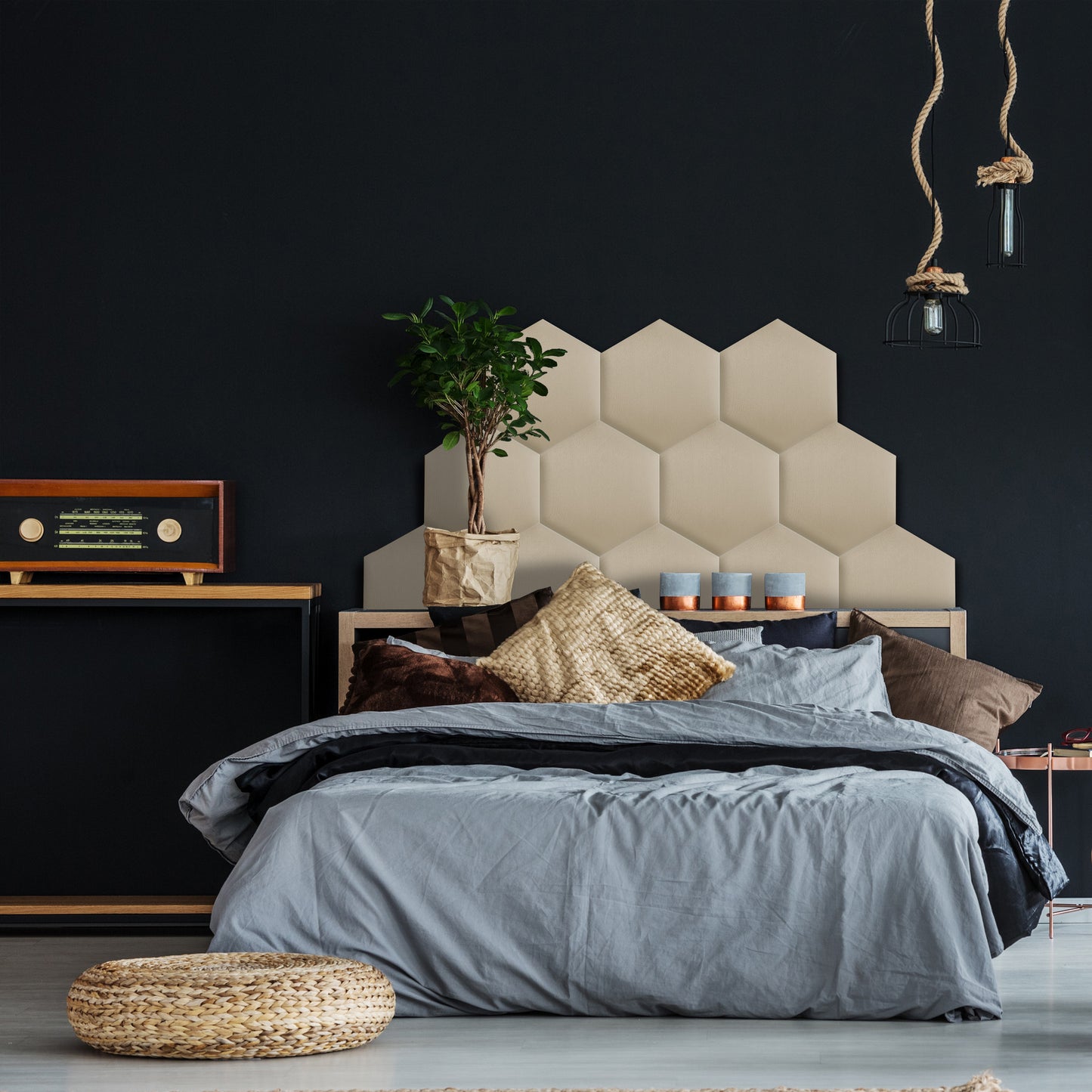 Upholstered Panel Creamy