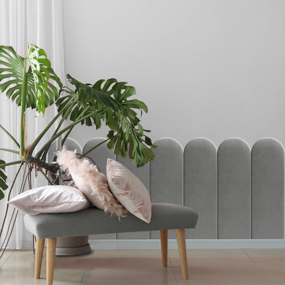 Upholstered Panel Light Grey 20cm