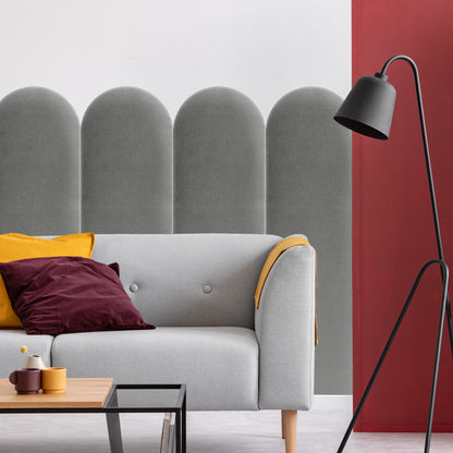 Upholstered Panel Light Grey 30cm